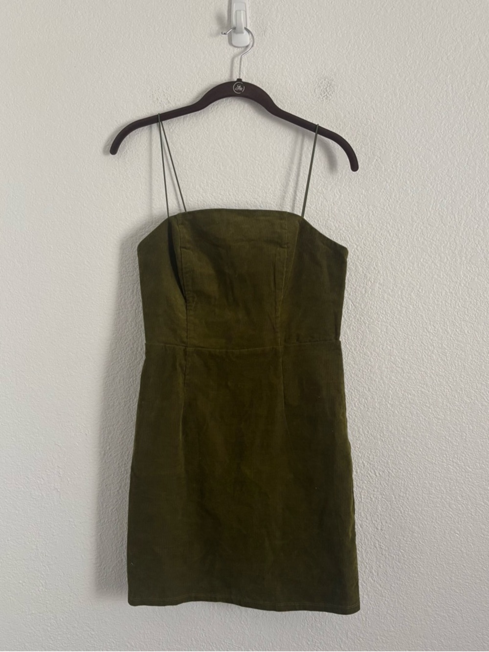 Urban Outfitters Women's Size 2 Green Corduroy Mini Dress